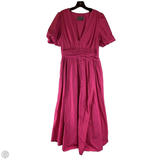 Dress Party Long By Anthropologie In Pink, Size: M