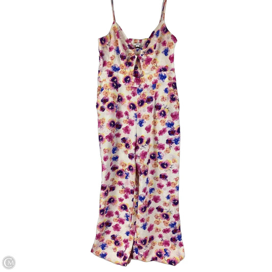 Jumpsuit By Bar Iii In Floral Print, Size: Xl