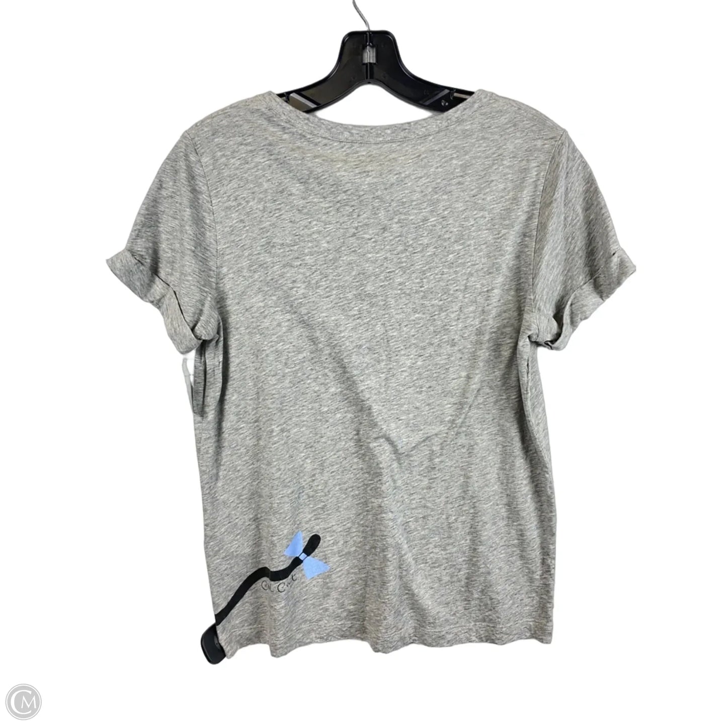 Top Short Sleeve Designer By Kate Spade In Grey, Size: S