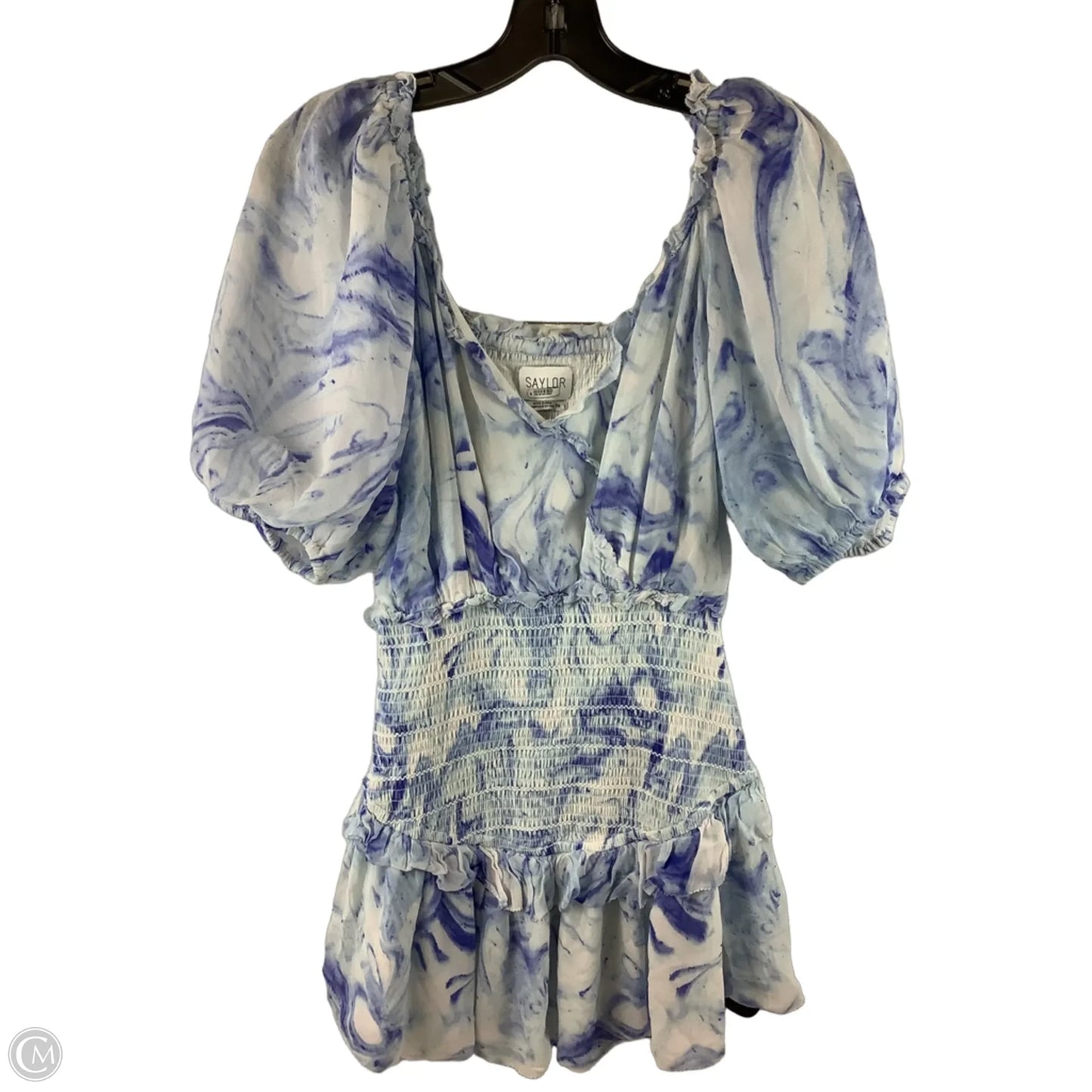 Dress Party Short By Cmb In Blue & White, Size: Xs
