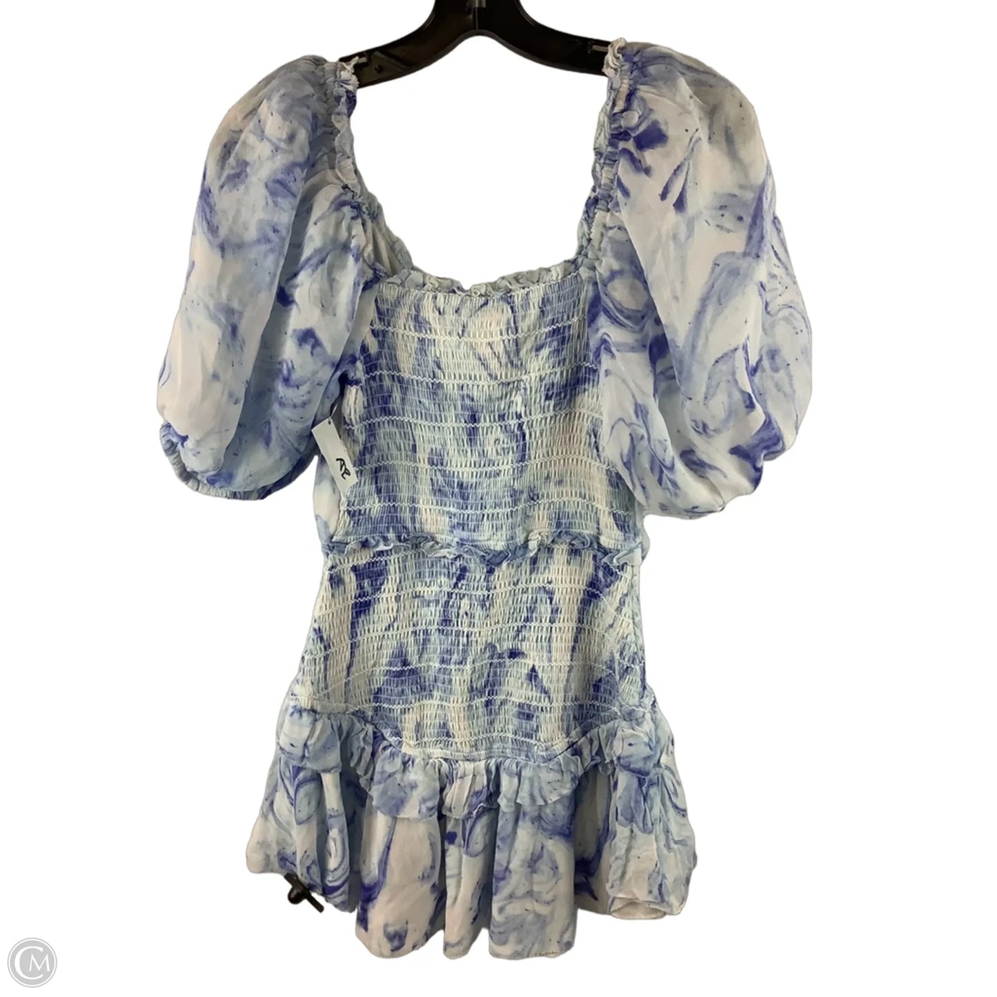 Dress Party Short By Cmb In Blue & White, Size: Xs