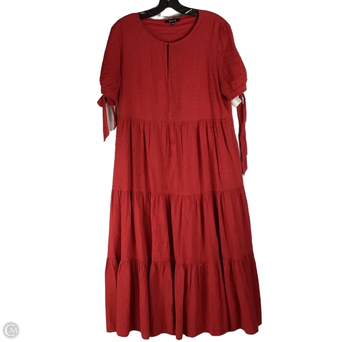 Dress Casual Midi By Madewell In Red, Size: L