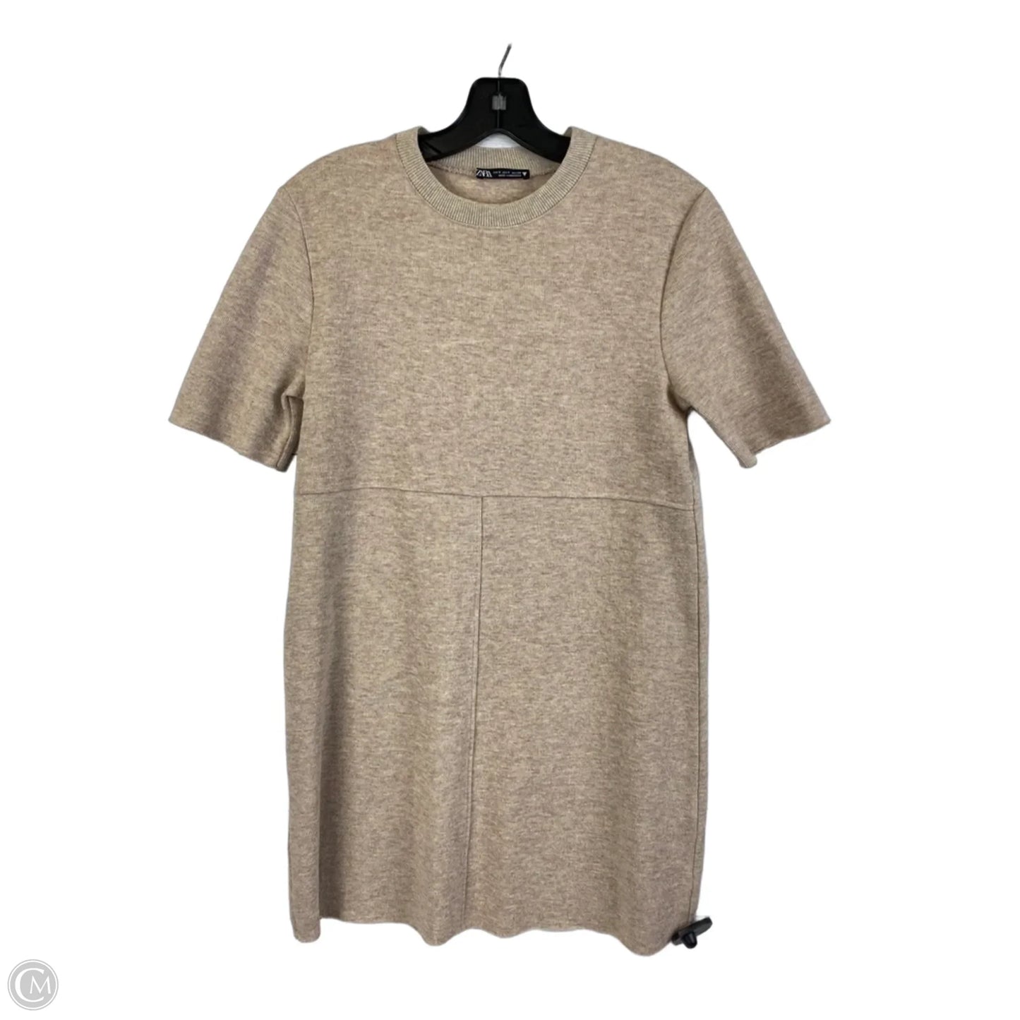 Dress Sweater By Zara In Tan, Size: S