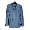 Top Long Sleeve By Talbots In Checkered Pattern, Size: 1x