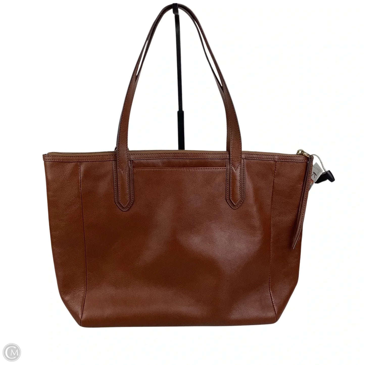 Handbag Leather By Fossil, Size: Large