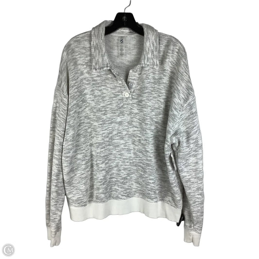 Sweatshirt Collar By Lou And Grey In Grey, Size: Xl
