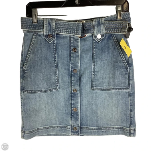 Skirt Mini & Short By White House Black Market In Blue Denim, Size: 0/XS