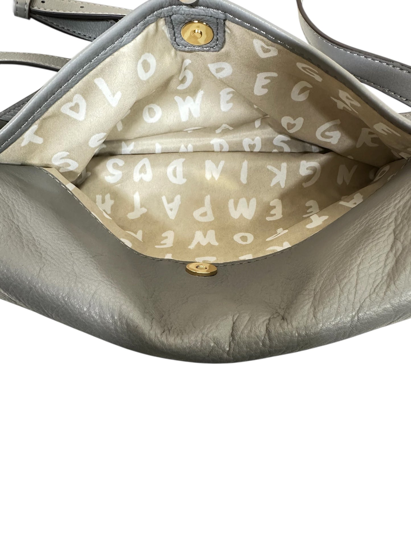 Crossbody Leather By Aimee Kestenberg In Grey, Size:Small