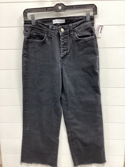 Jeans Wide Leg By Flying Monkey In Black Denim, Size:4