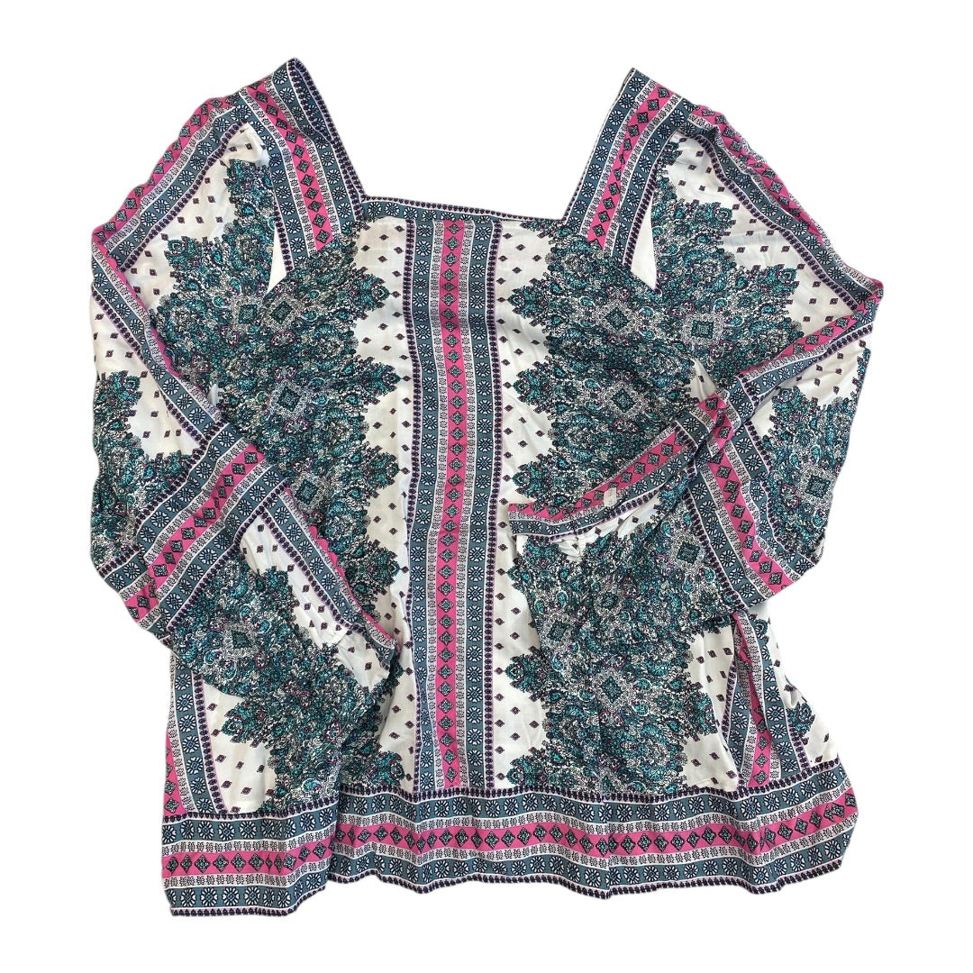 Top Ls By Lane Bryant In Blue & Pink, Size:18
