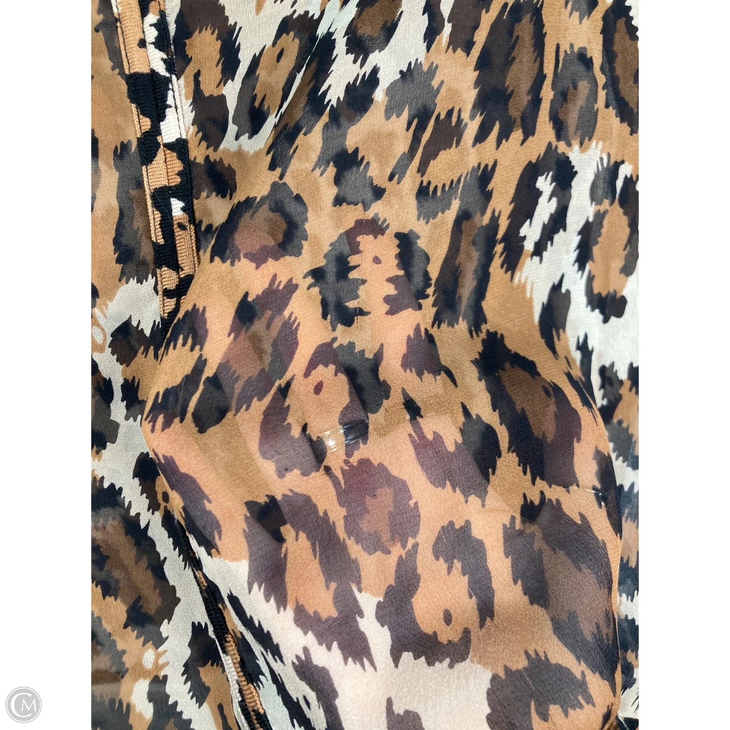 Top Long Sleeve Designer By Diane Von Furstenberg In Animal Print, Size: M