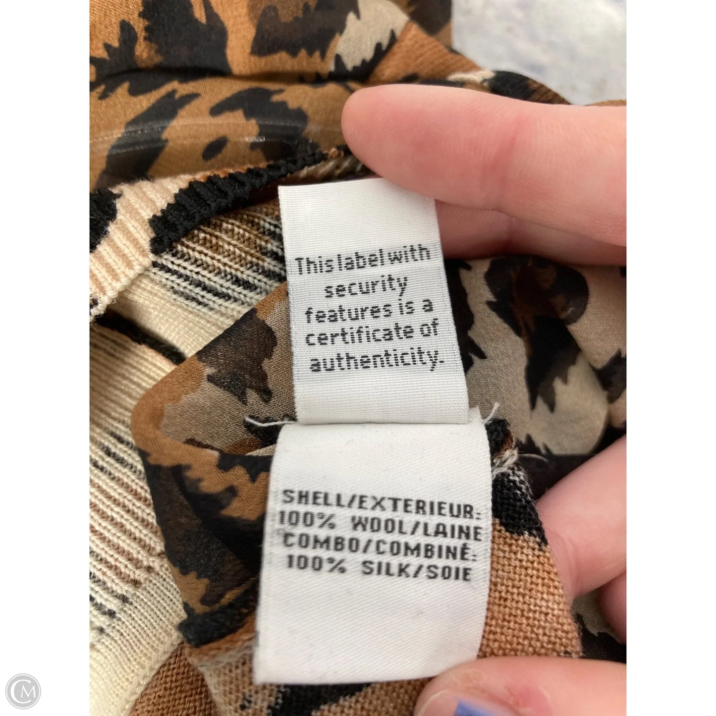 Top Long Sleeve Designer By Diane Von Furstenberg In Animal Print, Size: M