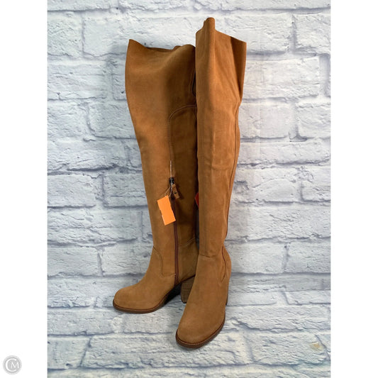 Boots Knee Heels By Kelsi Dagger In Brown, Size: 8