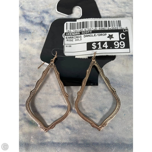 Earrings Dangle/drop By Kendra Scott