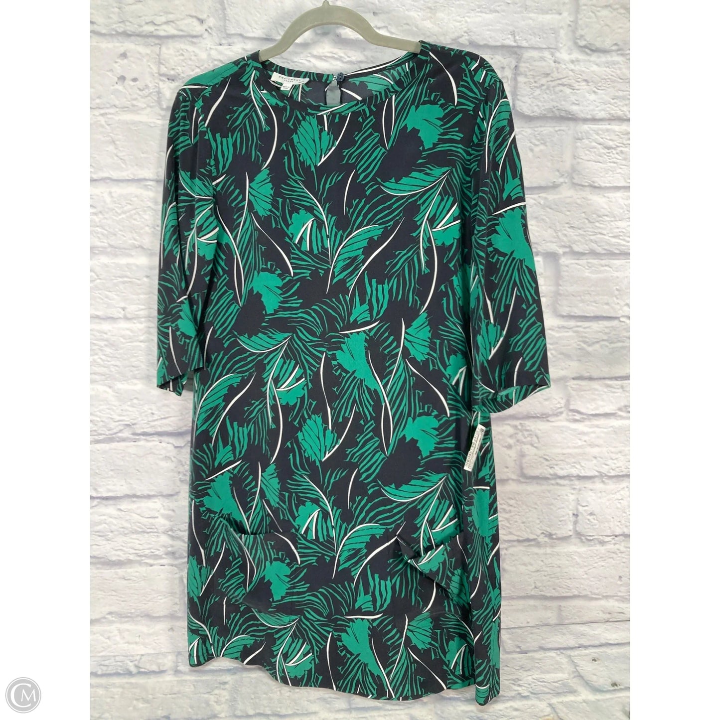 Dress Party Short By Equipment In Black & Green, Size: Xs