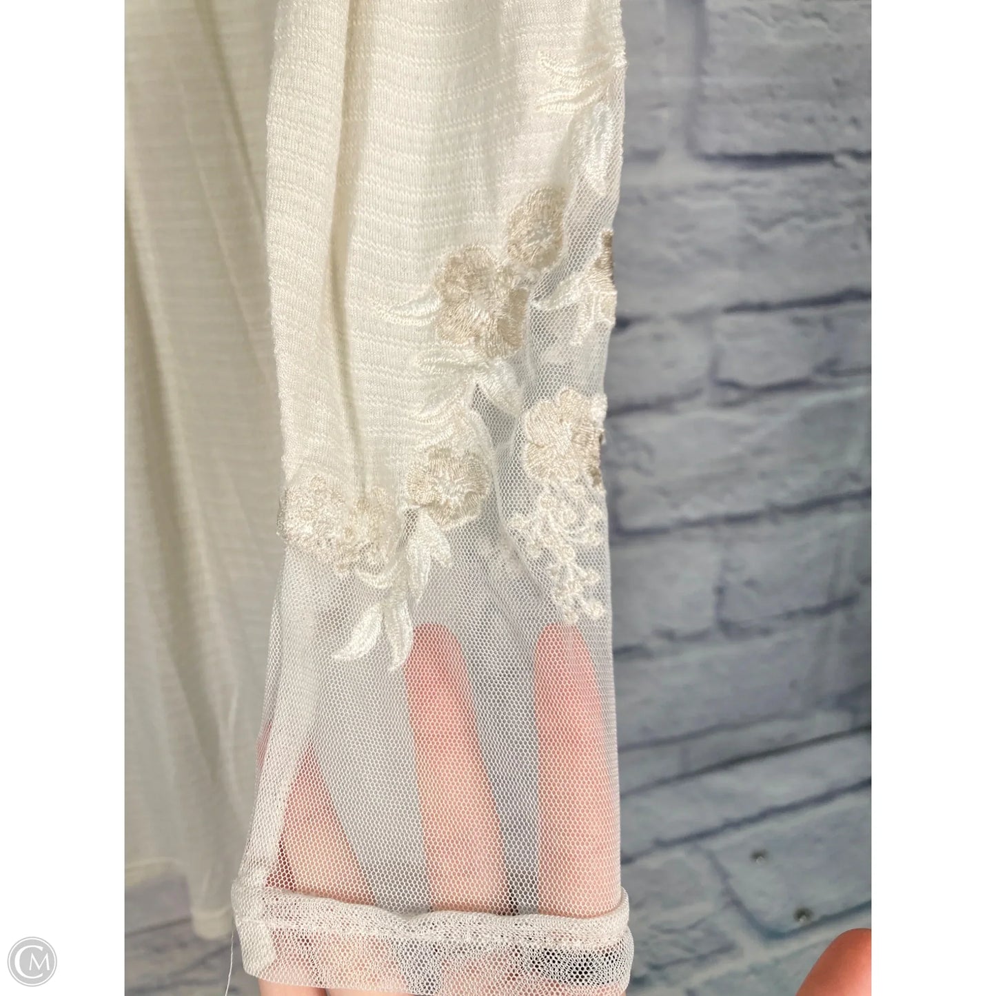 Top Long Sleeve By Free People In Cream, Size: M