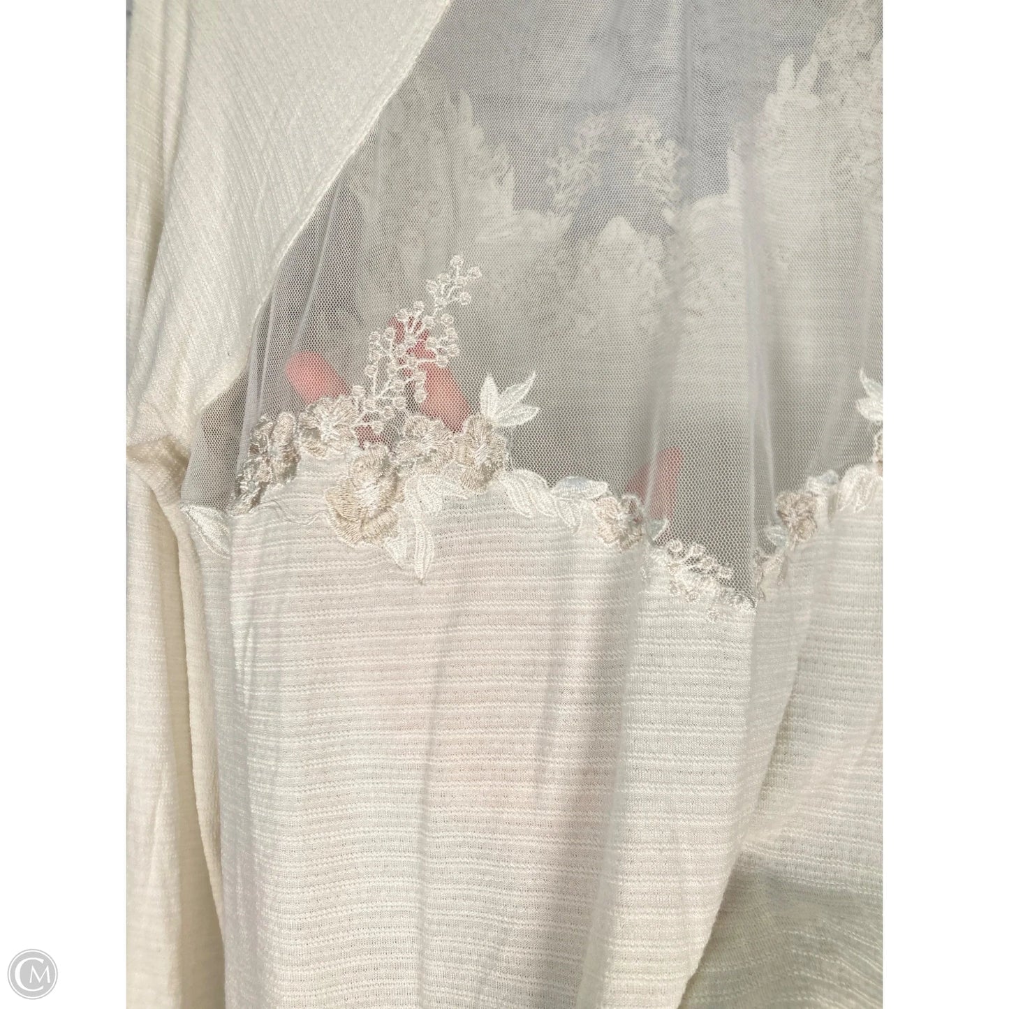 Top Long Sleeve By Free People In Cream, Size: M