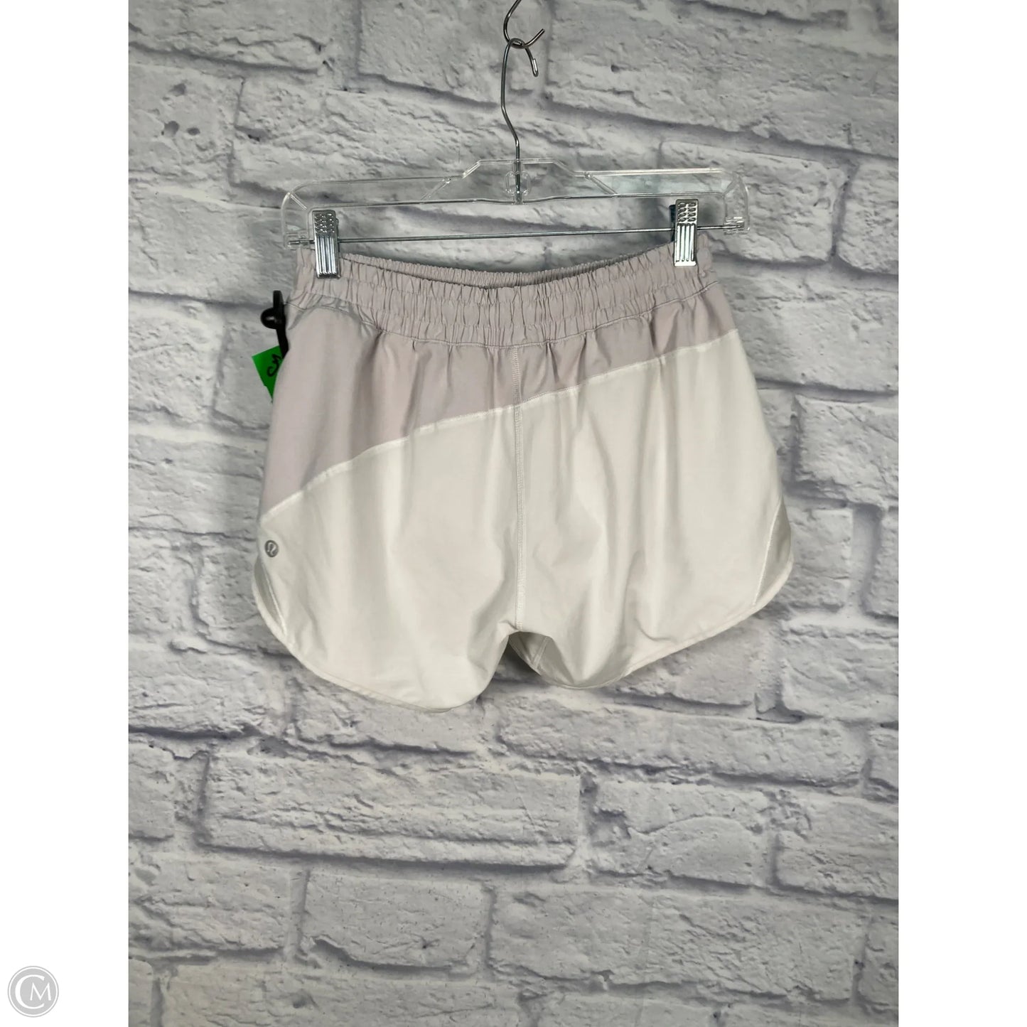 Athletic Shorts By Lululemon In Grey & White, Size: S