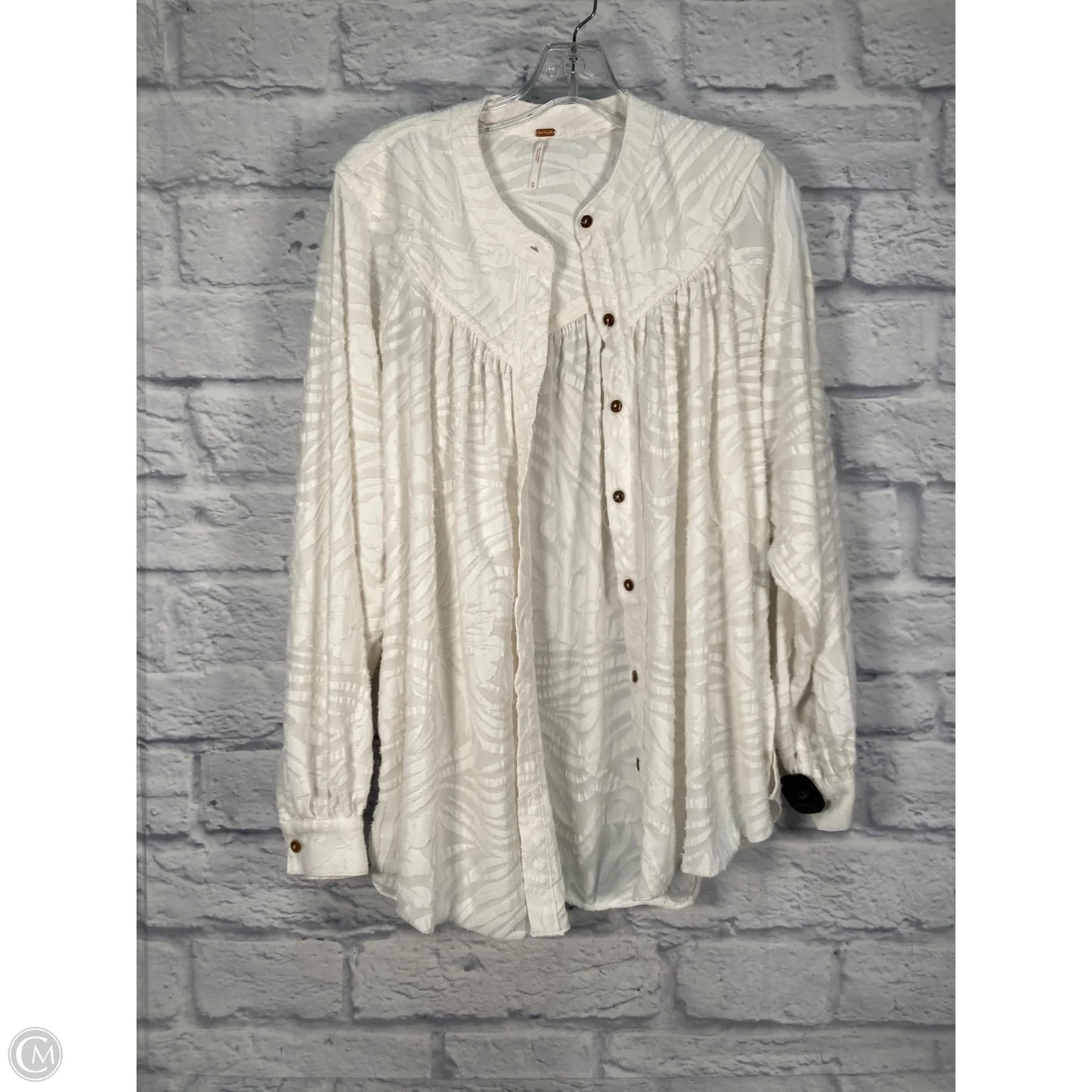 Tunic Long Sleeve By Free People In White, Size: Xs