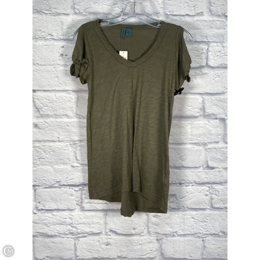 Top Short Sleeve Basic By Left Of Center In Green, Size: Xs