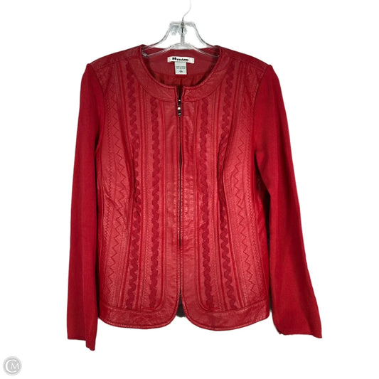 Jacket Leather By Nygard Peter In Red, Size: 0