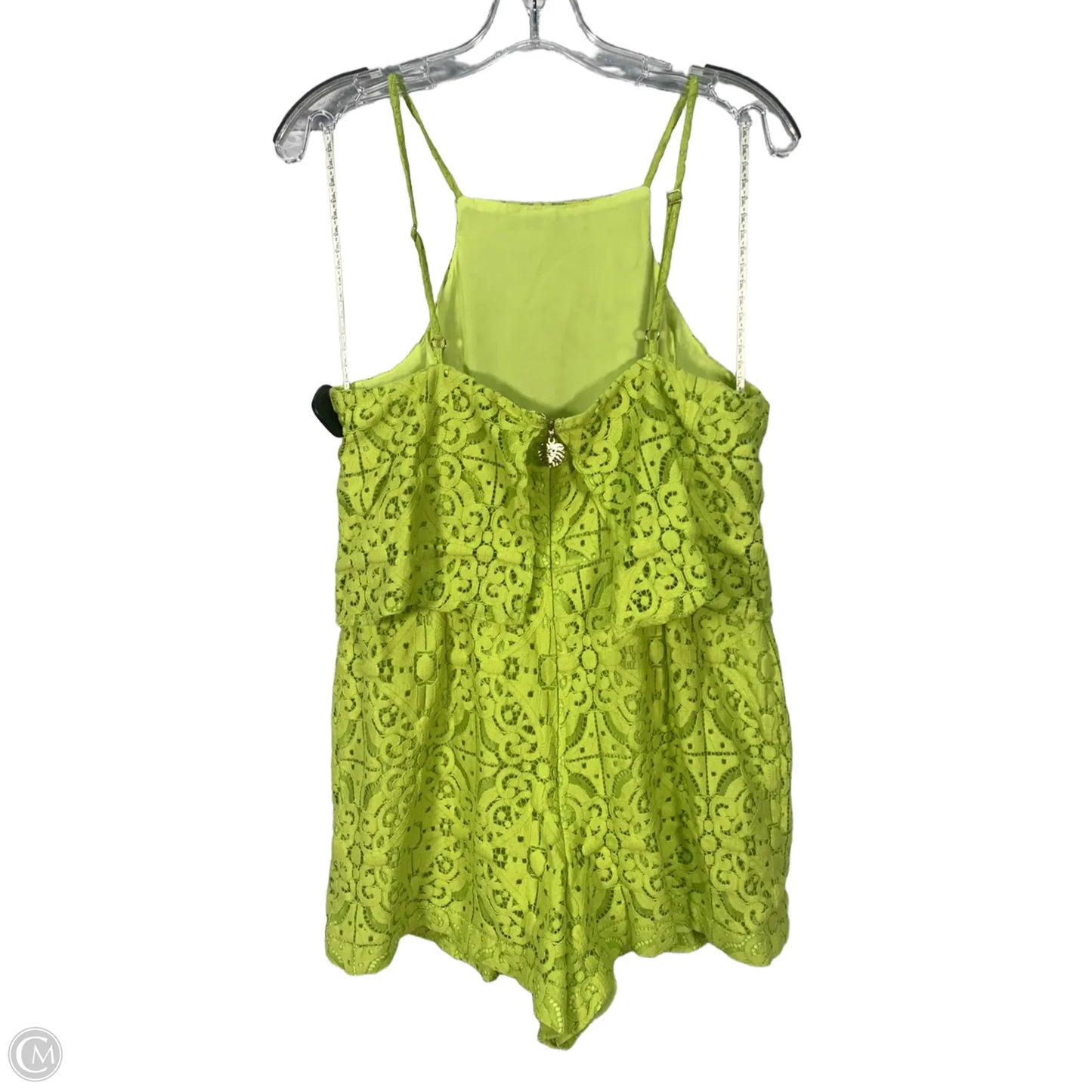 Romper Designer By Lilly Pulitzer In Green, Size: L