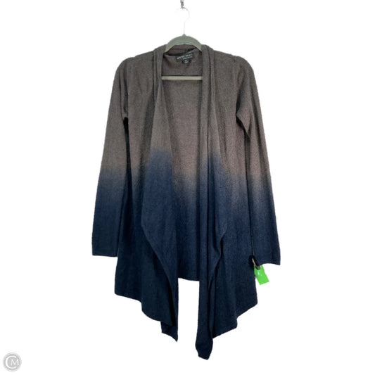 Sweater Cardigan By Barefoot Dreams In Blue & Grey, Size: M