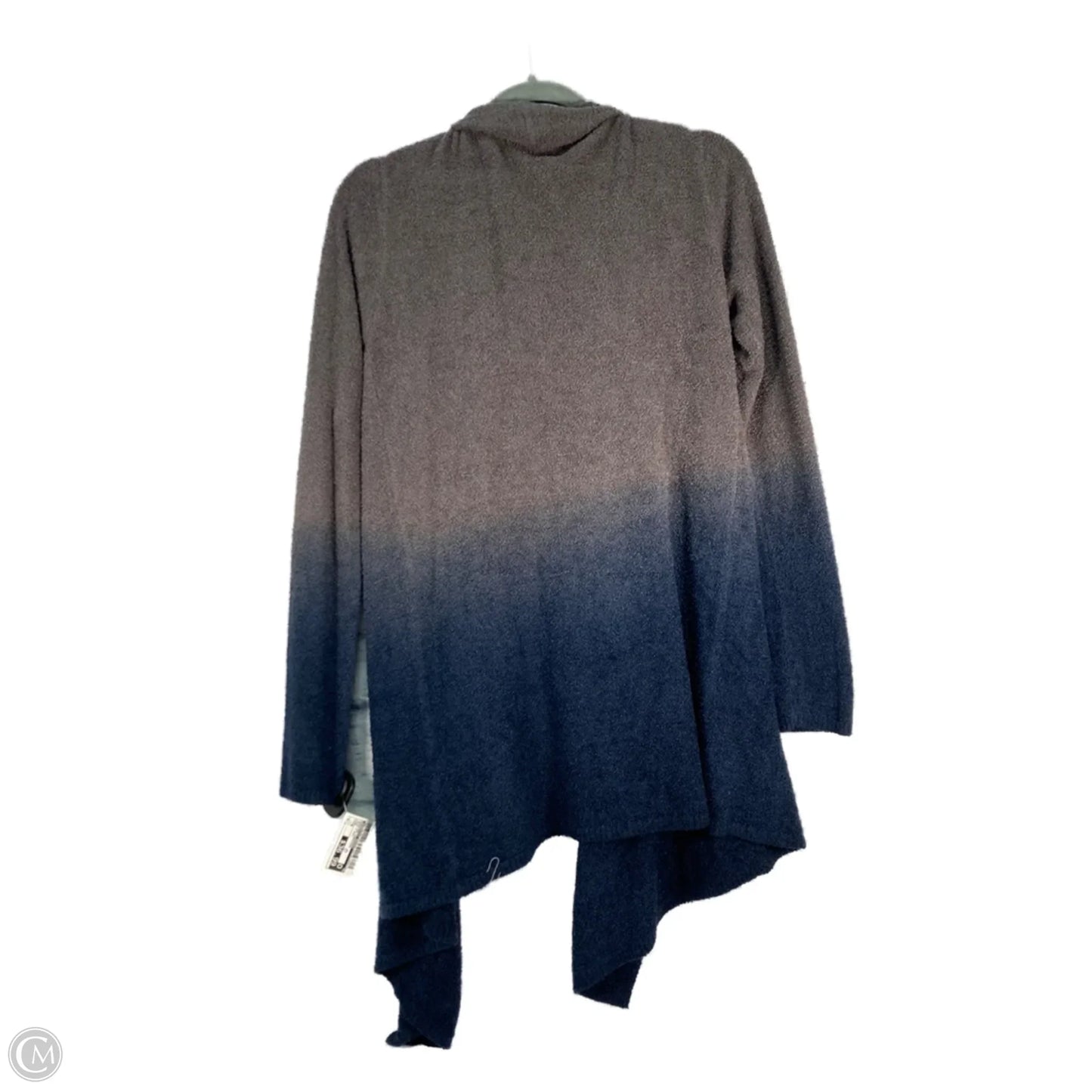 Sweater Cardigan By Barefoot Dreams In Blue & Grey, Size: M