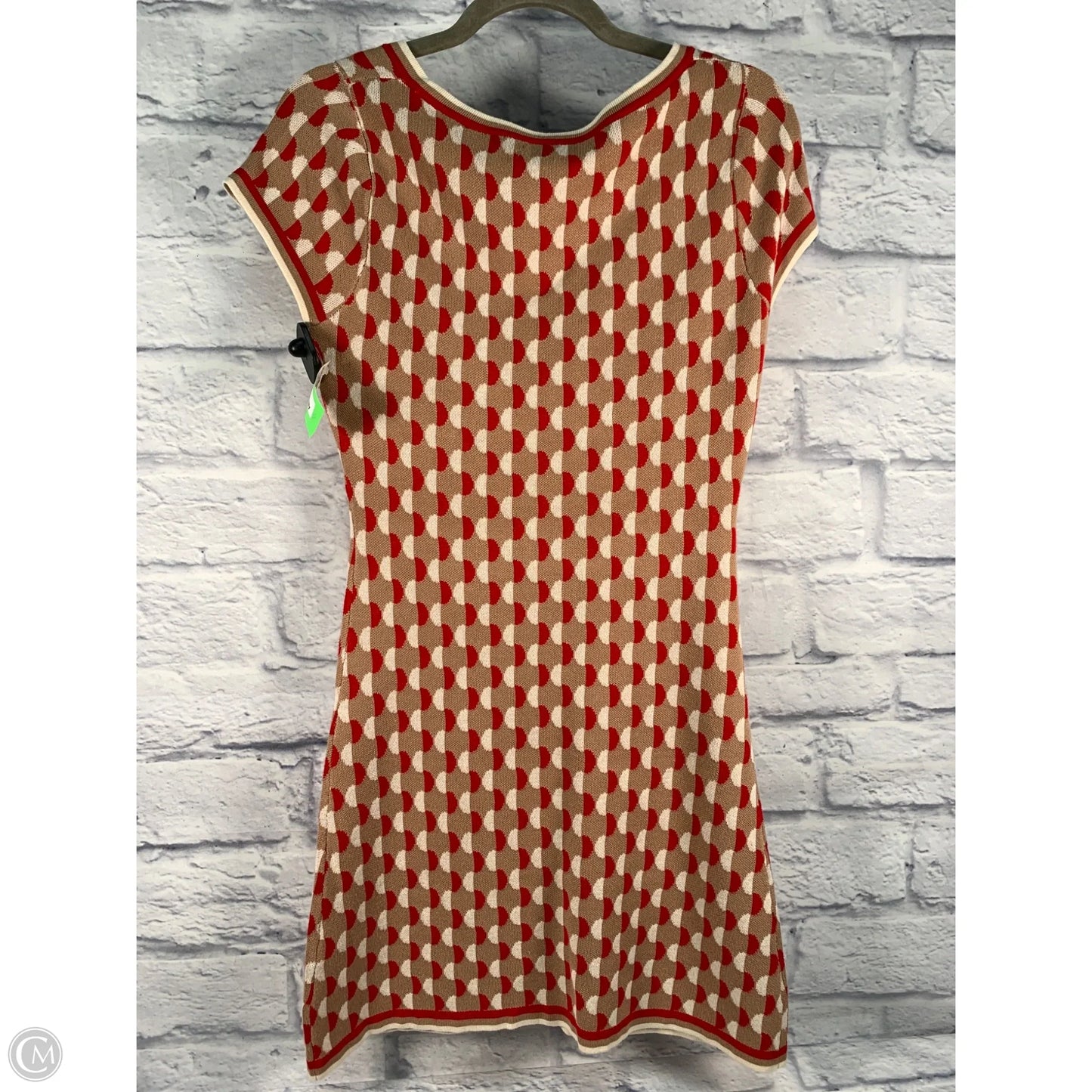 Dress Sweater By Anthropologie In Red & Tan, Size: Xs