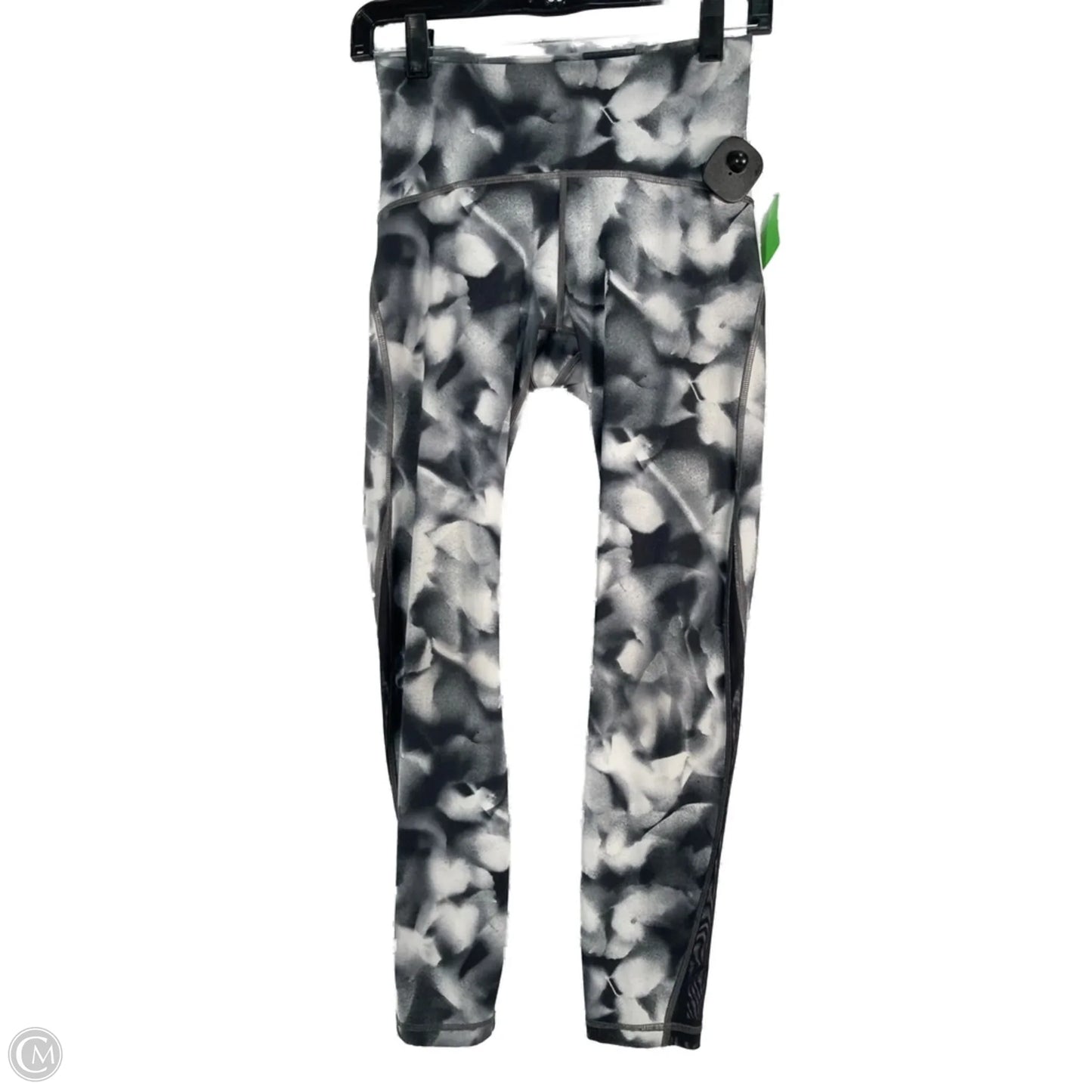 Athletic Leggings By Lululemon In Black & Grey, Size: S