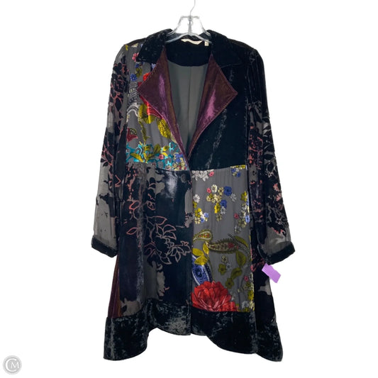 Coat Other By Soft Surroundings In Black & Purple, Size: S