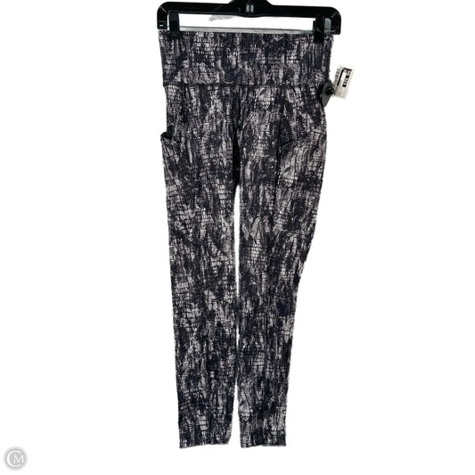 Athletic Leggings By Lululemon In Black & Grey, Size: S