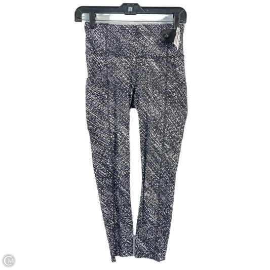 Athletic Leggings By Lululemon In Black & White, Size: S