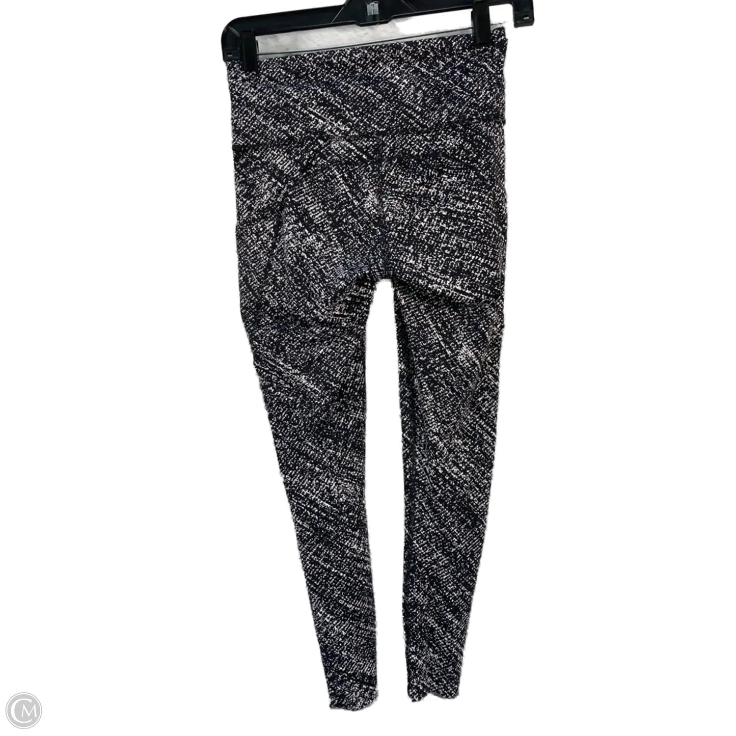Athletic Leggings By Lululemon In Black & White, Size: S