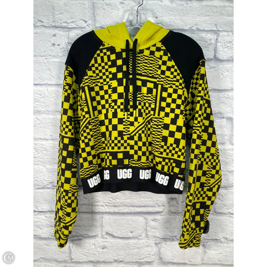 Sweatshirt Designer By Ugg In Black & Yellow, Size: S