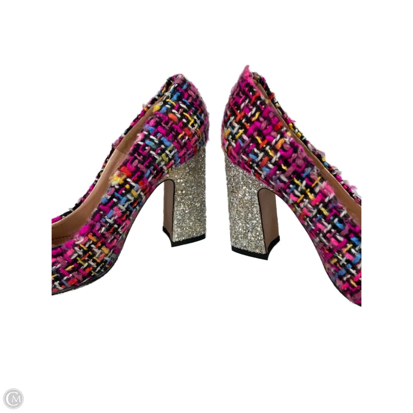 Shoes Heels Block By J. Crew In Black & Pink, Size: 6