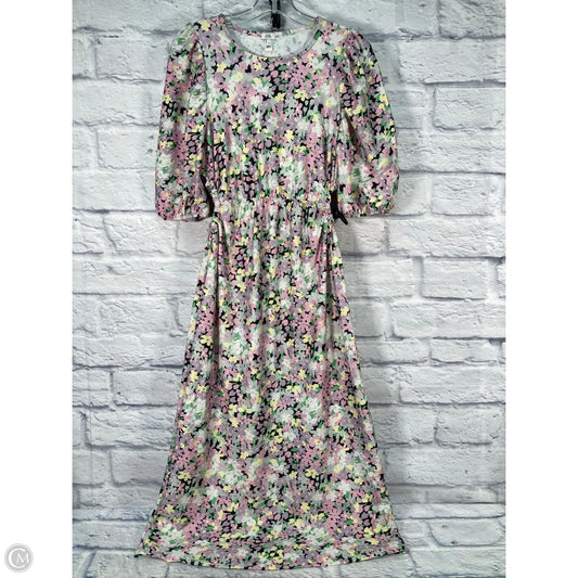 Dress Casual Maxi By Clothes Mentor In Green & Purple, Size: M