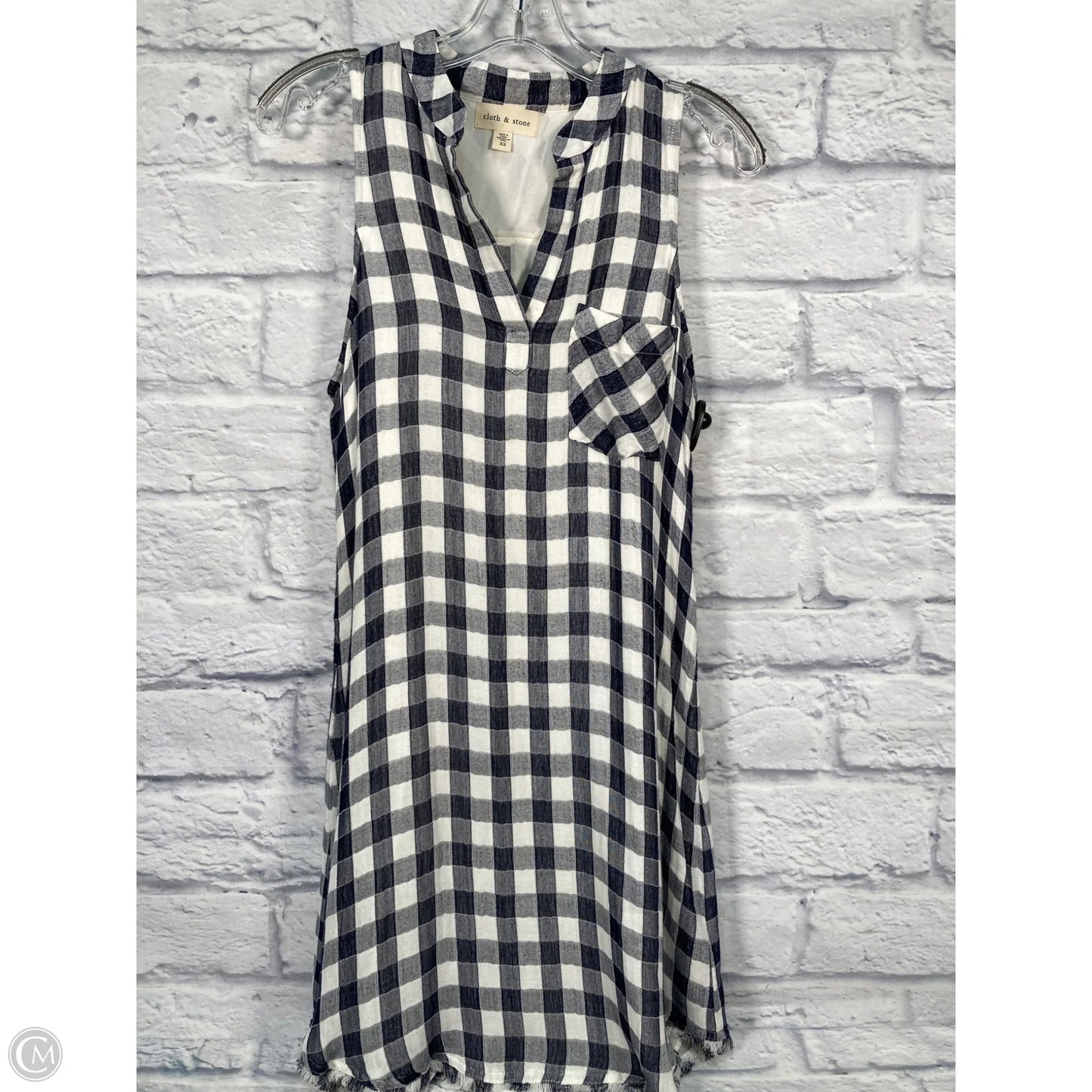 Dress Casual Short By Cloth & Stone In Blue & White, Size: Xs