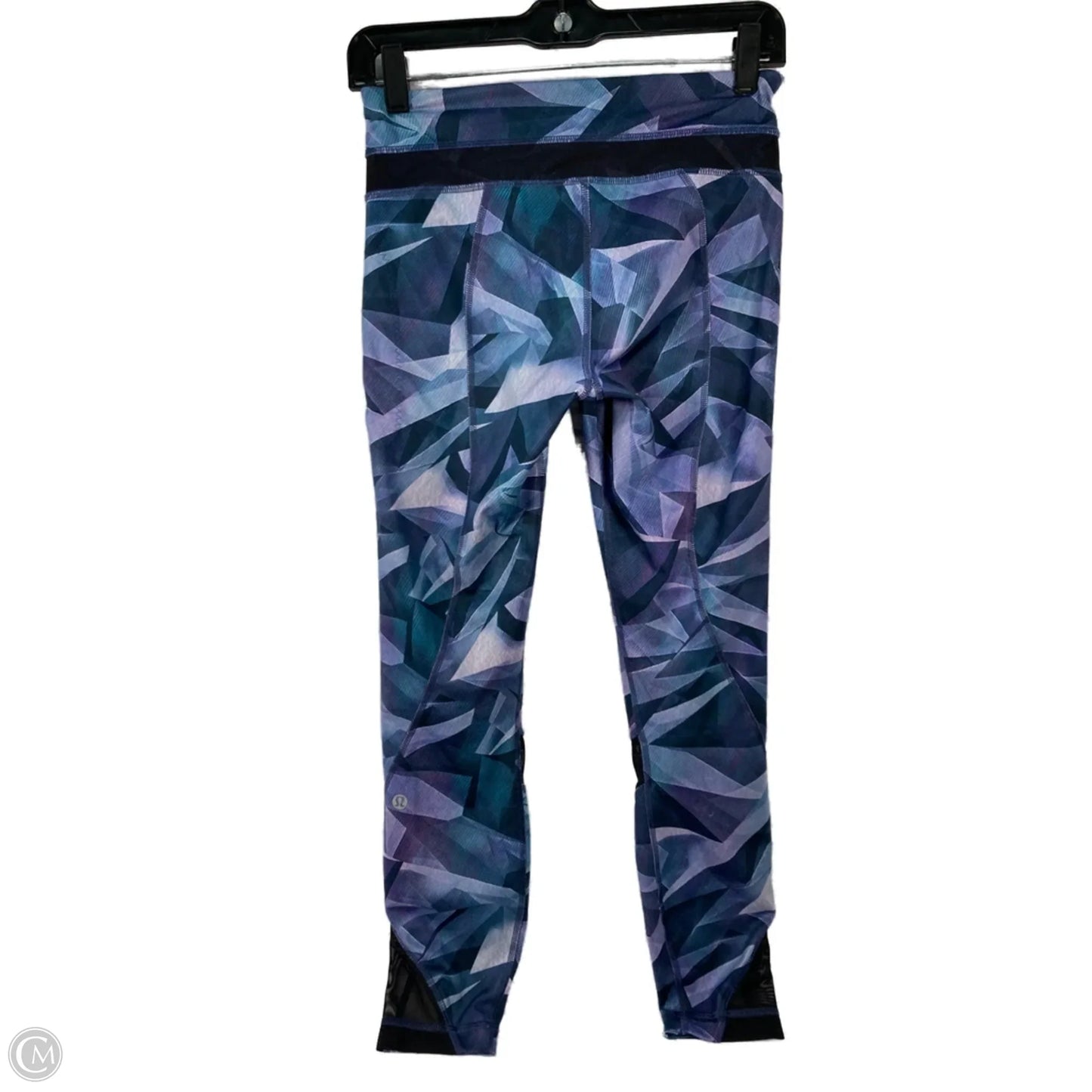 Athletic Leggings By Lululemon In Black & Purple, Size: S