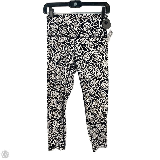Athletic Leggings By Lululemon In Black & White, Size: S