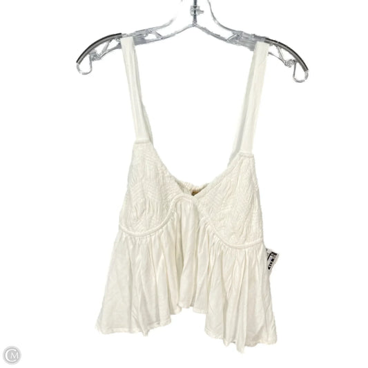Top Sleeveless By Free People In Cream, Size: M
