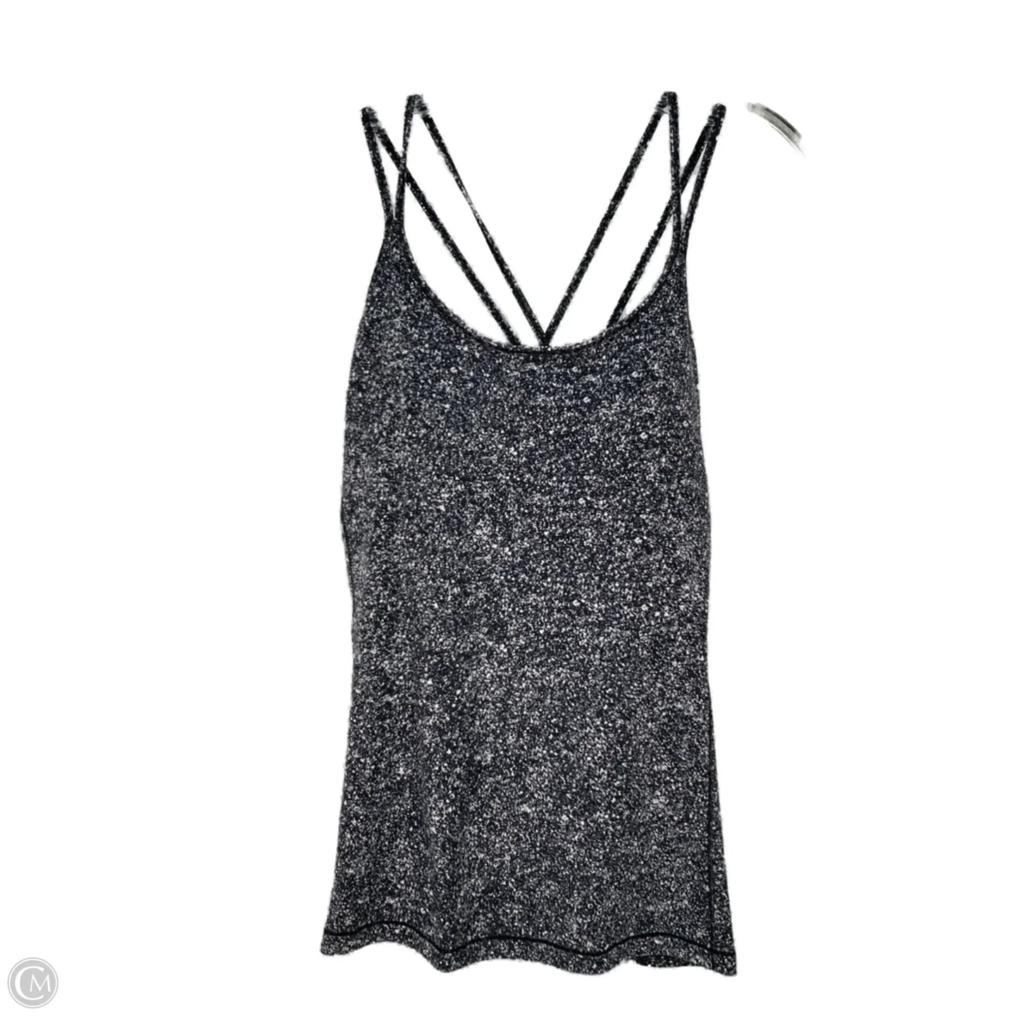 Athletic Tank Top By Lululemon In Grey & White, Size: M