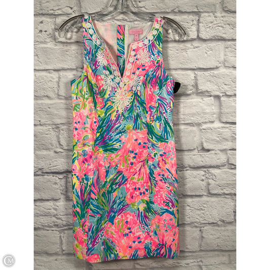 Dress Designer By Lilly Pulitzer In Green & Pink, Size: Xs