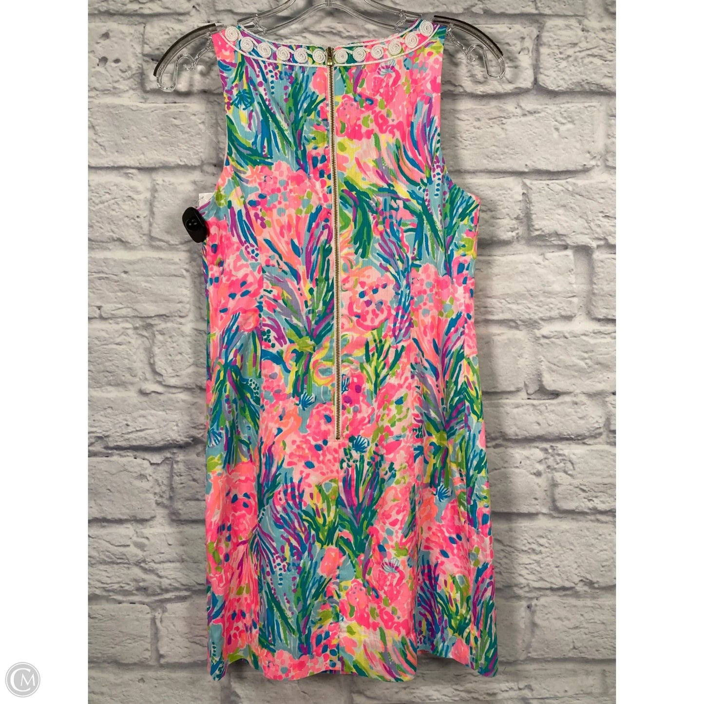 Dress Designer By Lilly Pulitzer In Green & Pink, Size: Xs