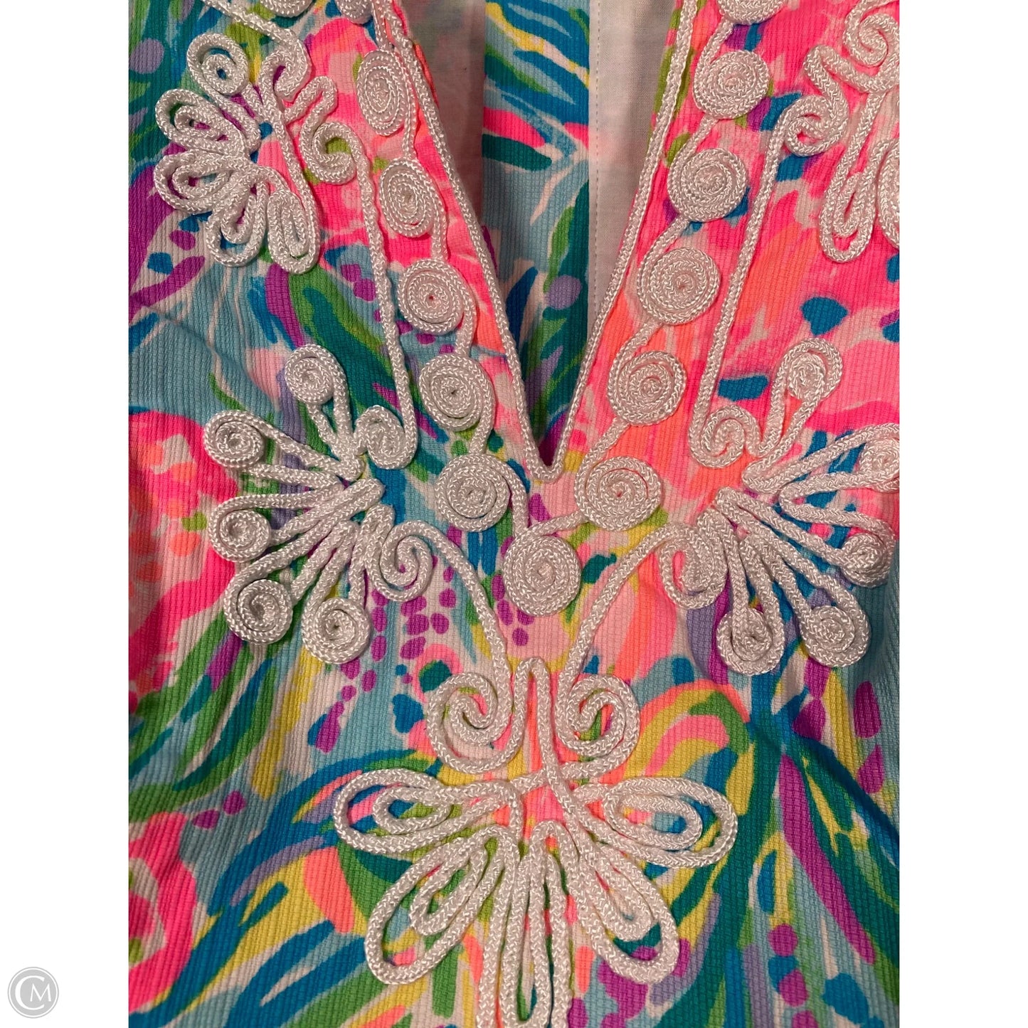 Dress Designer By Lilly Pulitzer In Green & Pink, Size: Xs