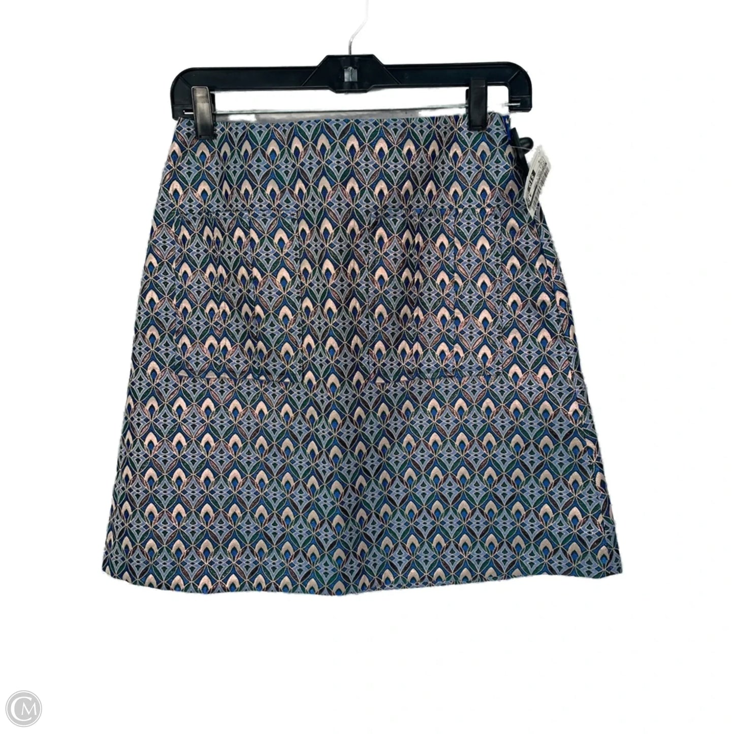 Skirt Mini & Short By Anthropologie In Blue & Green, Size: 6