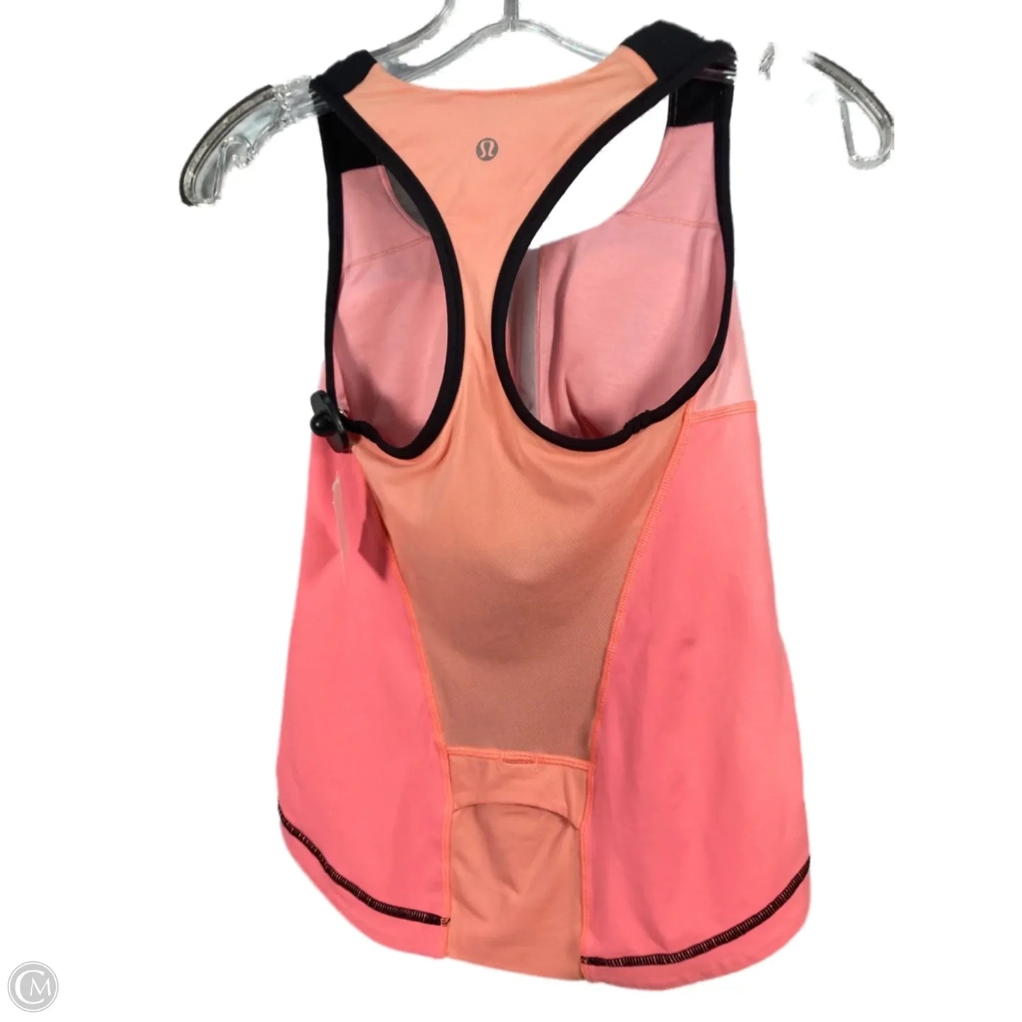 Athletic Tank Top By Lululemon In Black & Pink, Size: S