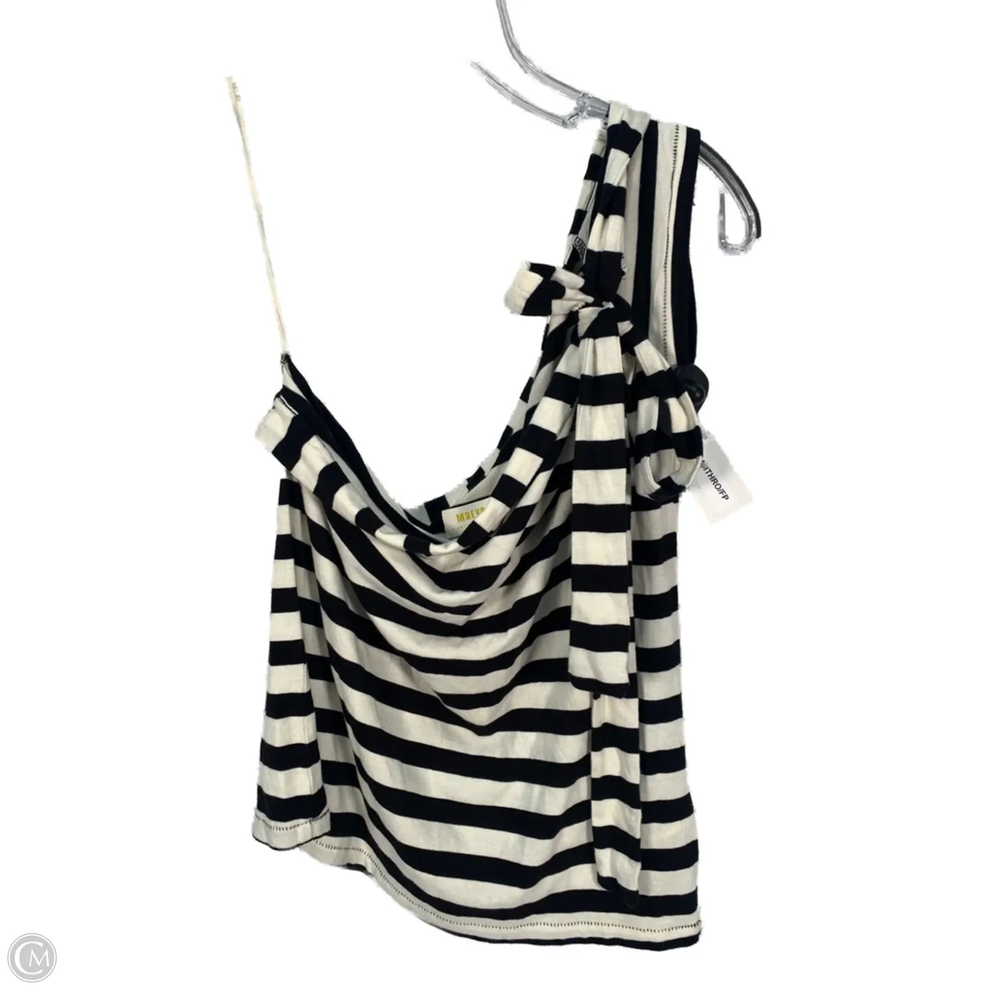 Top Sleeveless By Maeve In Black & Cream, Size: M