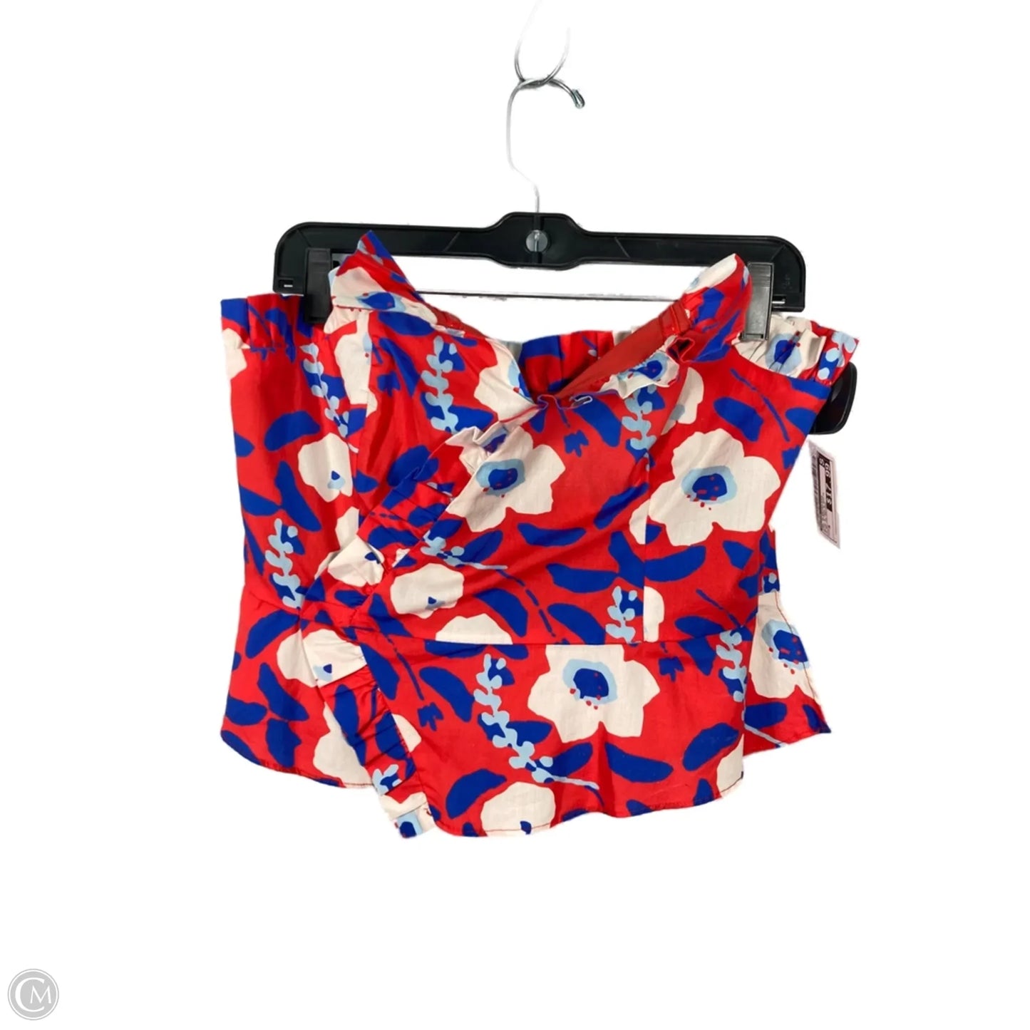 Top Sleeveless By Hutch In Blue & Red & White, Size: M