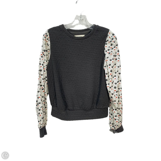 Top Long Sleeve By Porridge In Black & White, Size: Xs